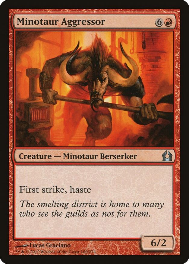 Minotaur Aggressor | 100 | Return to Ravnica