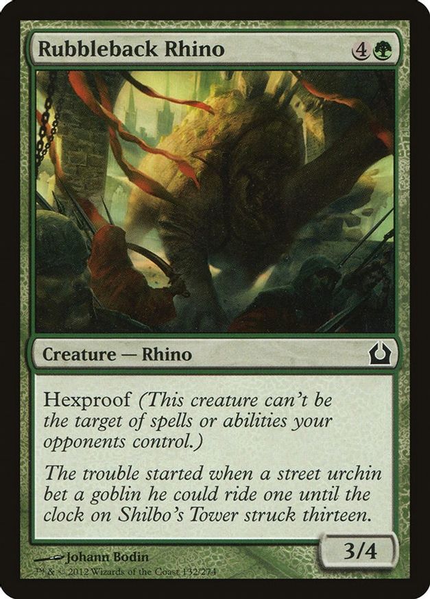 Rubbleback Rhino | 132 | Return to Ravnica