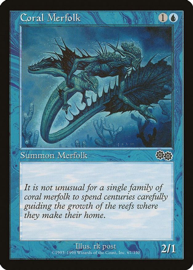 Coral Merfolk | 67 | Urza's Saga