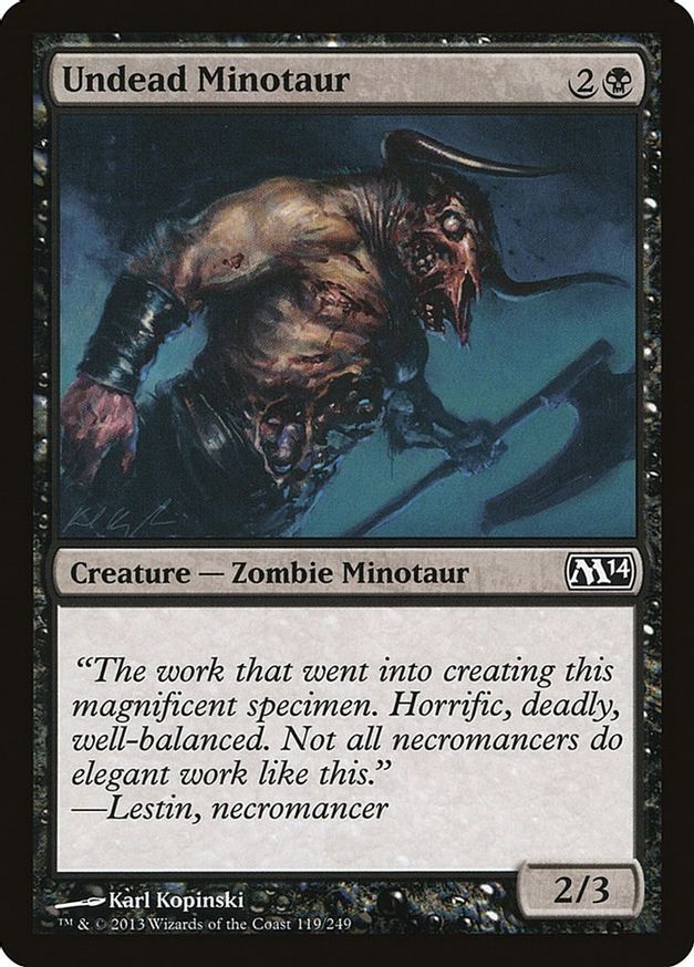 Undead Minotaur | 119 | Magic 2014 (M14)