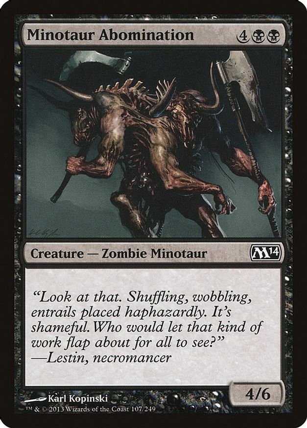 Minotaur Abomination | 107 | Magic 2014 (M14)