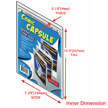 Clear SILVER Age Size ComicCapsule