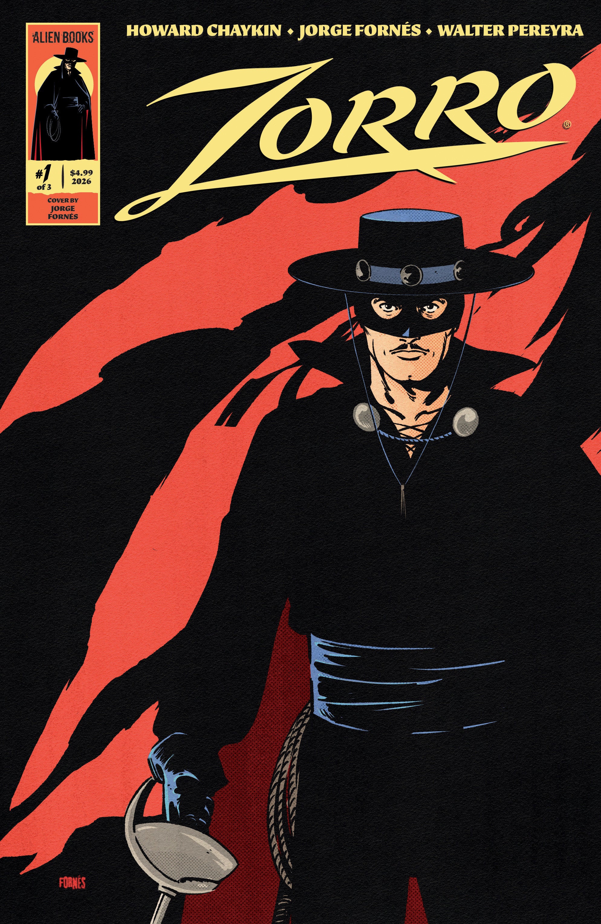 Zorro #1 Cover A (Fornés) – 412 Comics
