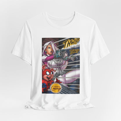 Spider-Gwen and Spider-Ham Team Up -- Comic Hero Tee Spider-Man Graphic Shirt