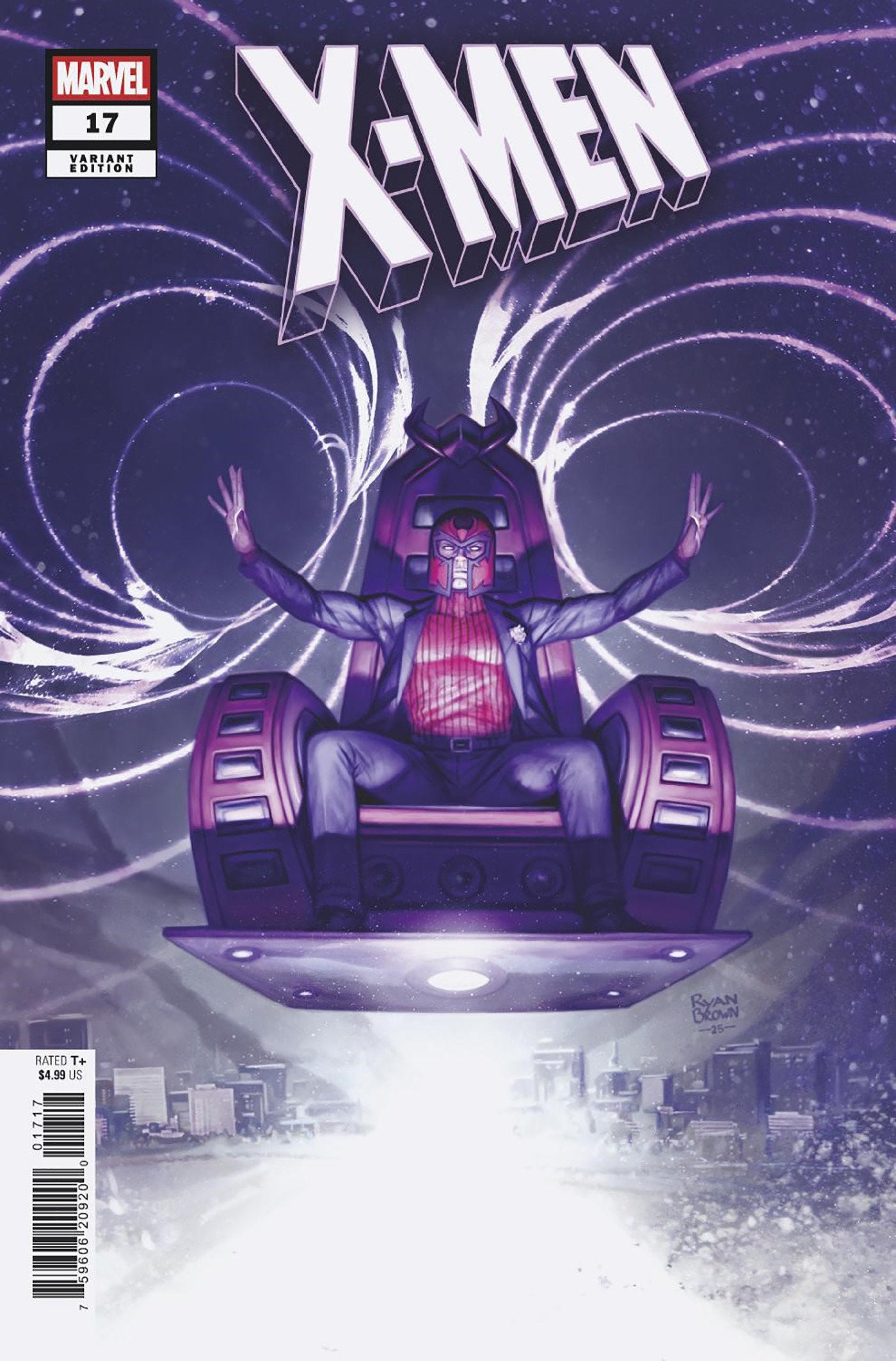 X-Men #17 Ryan Brown 1:25 (PRESALE 6/4/25)