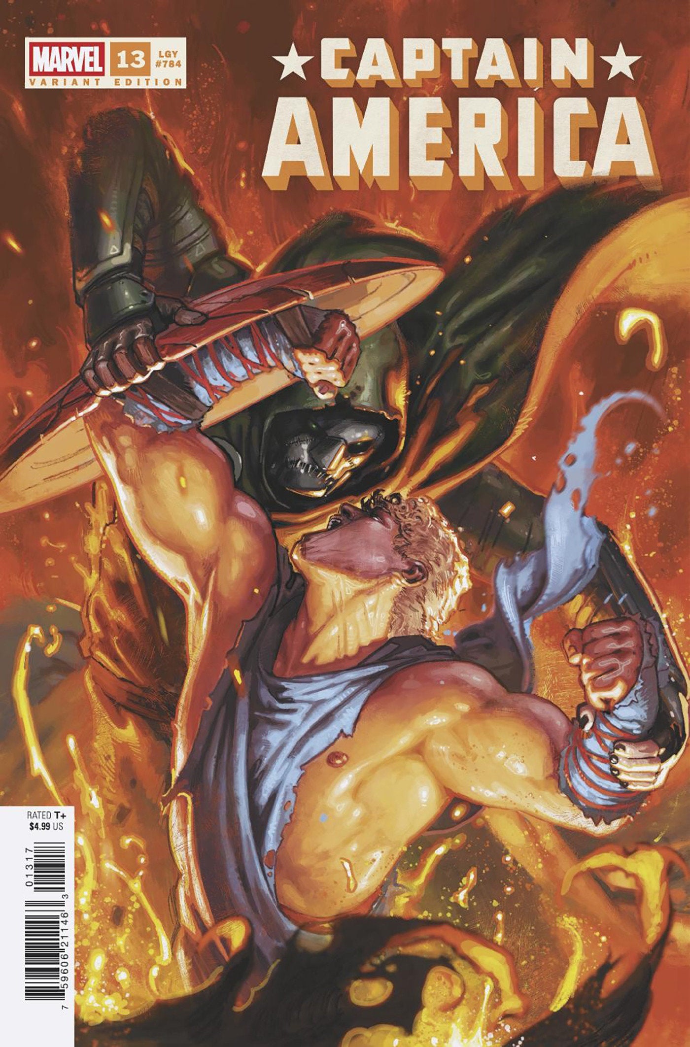 Captain America #13 1:25 Davide Paratore Var [Arm] (PRESALE 7/15/2026)