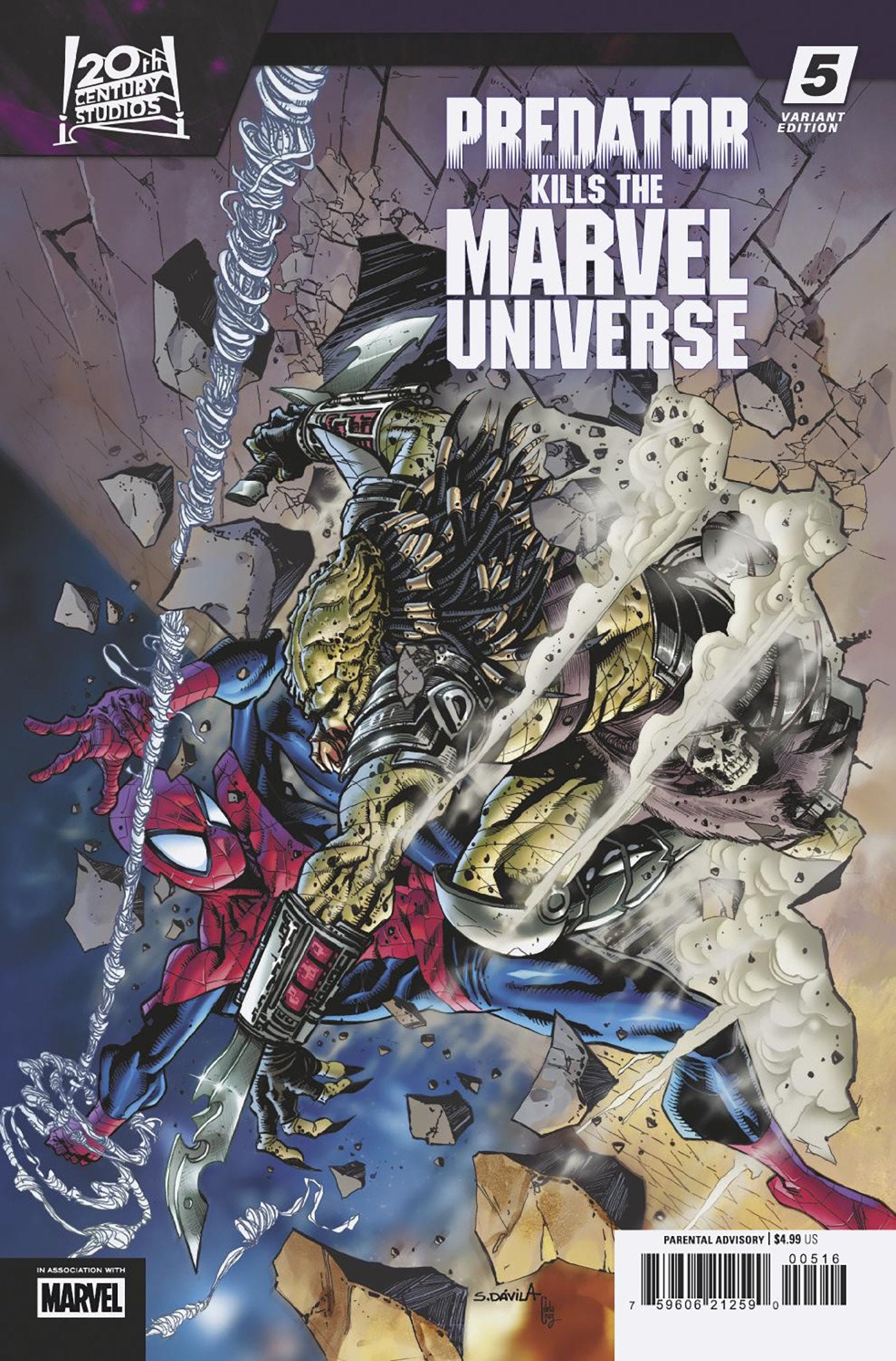 Predator Kills The Marvel Universe #5 Sergio Davila 1:25