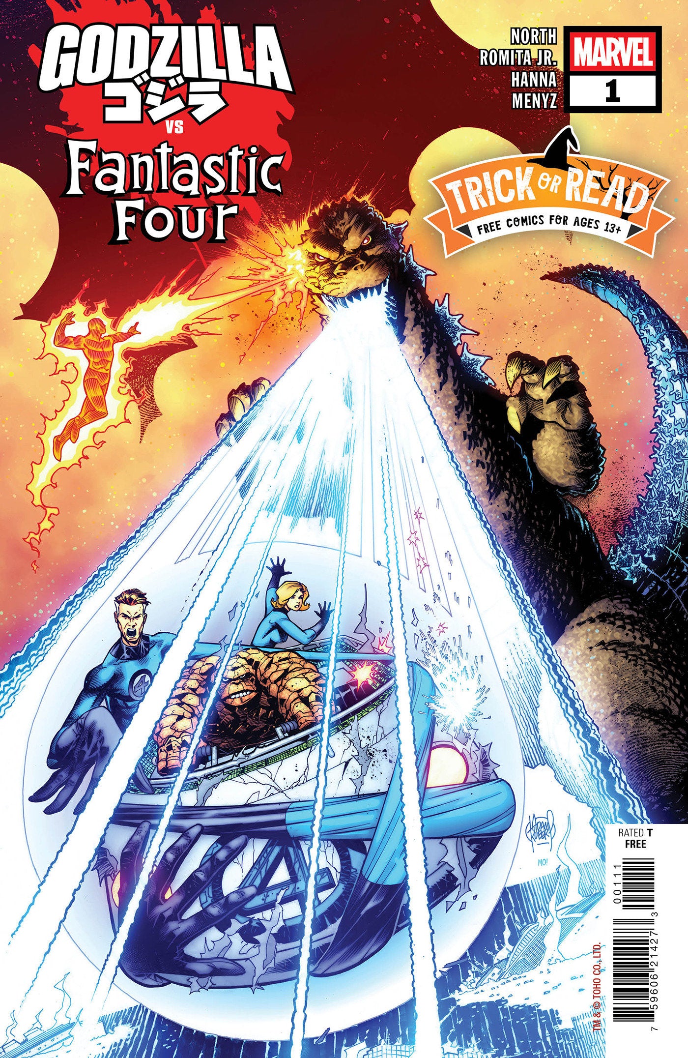 Godzilla vs. Fantastic Four #1 Halloween Trick Or Read 2025