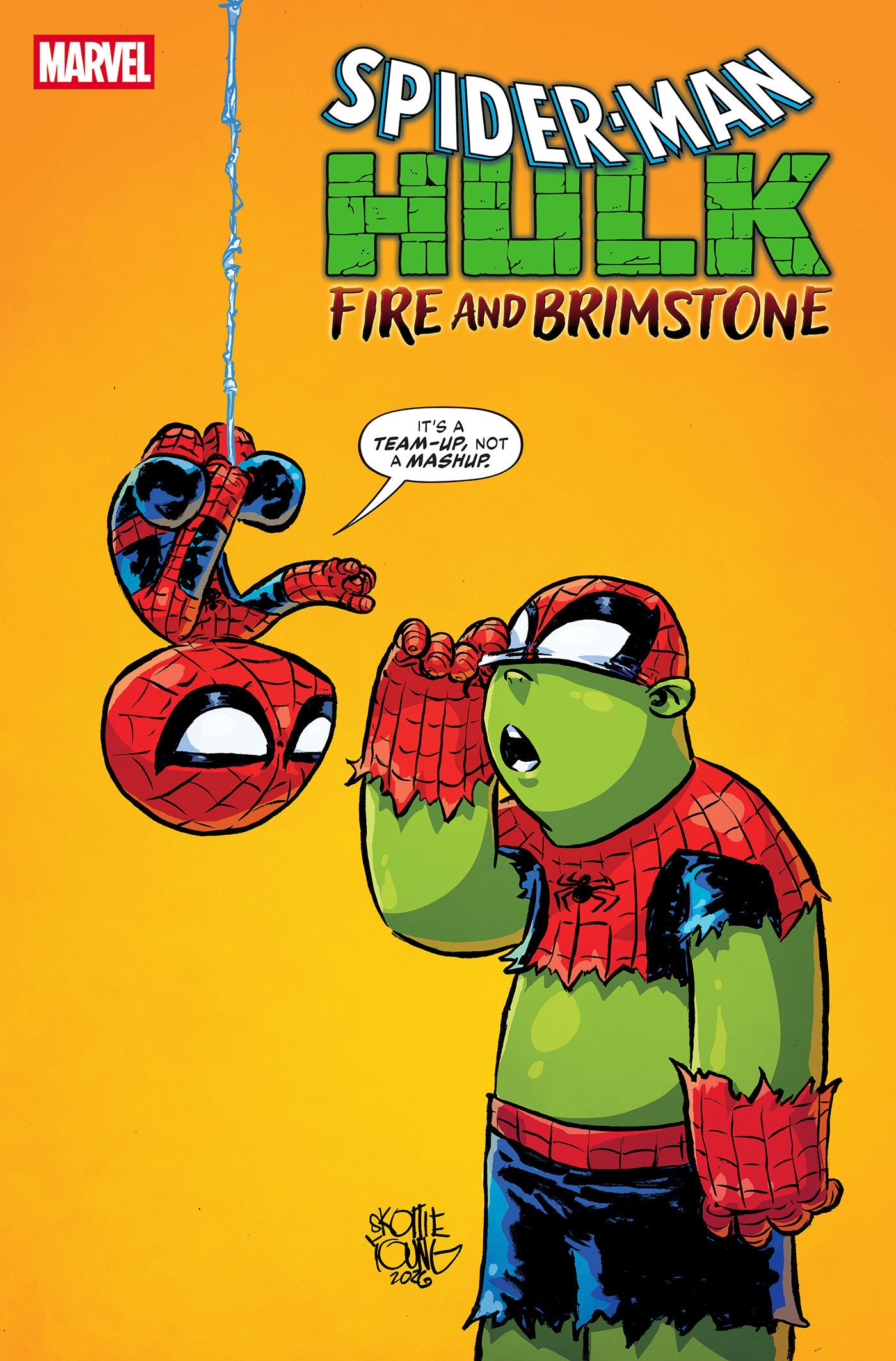 Spider-Man/Hulk: Fire And Brimstone #1 Cover C - Skottie Young Variant