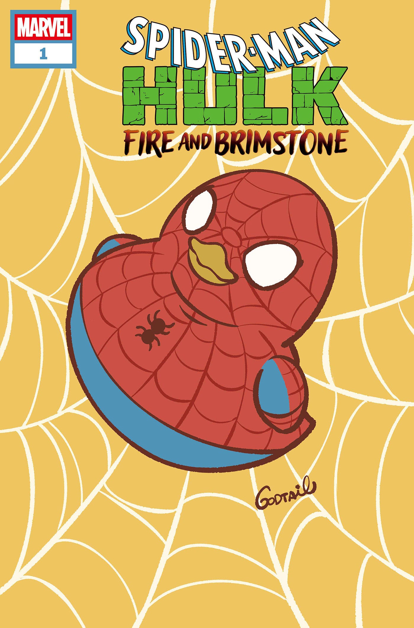 Spider-Man/Hulk: Fire And Brimstone #1 Cover D - Godtail Marvel Duck Variant