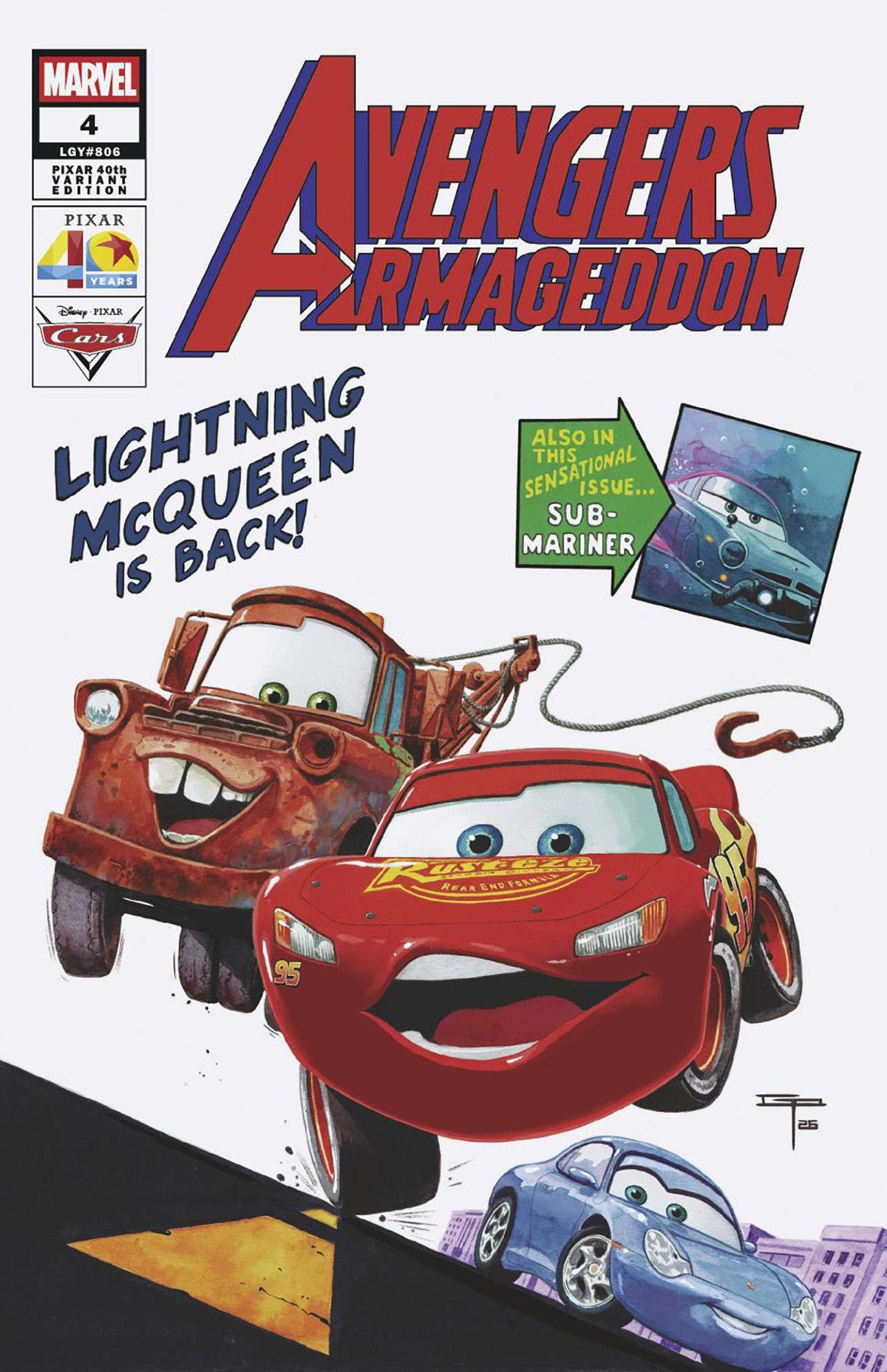 Cover E - German Peralta Pixar 40th Variant — 75960621563800451