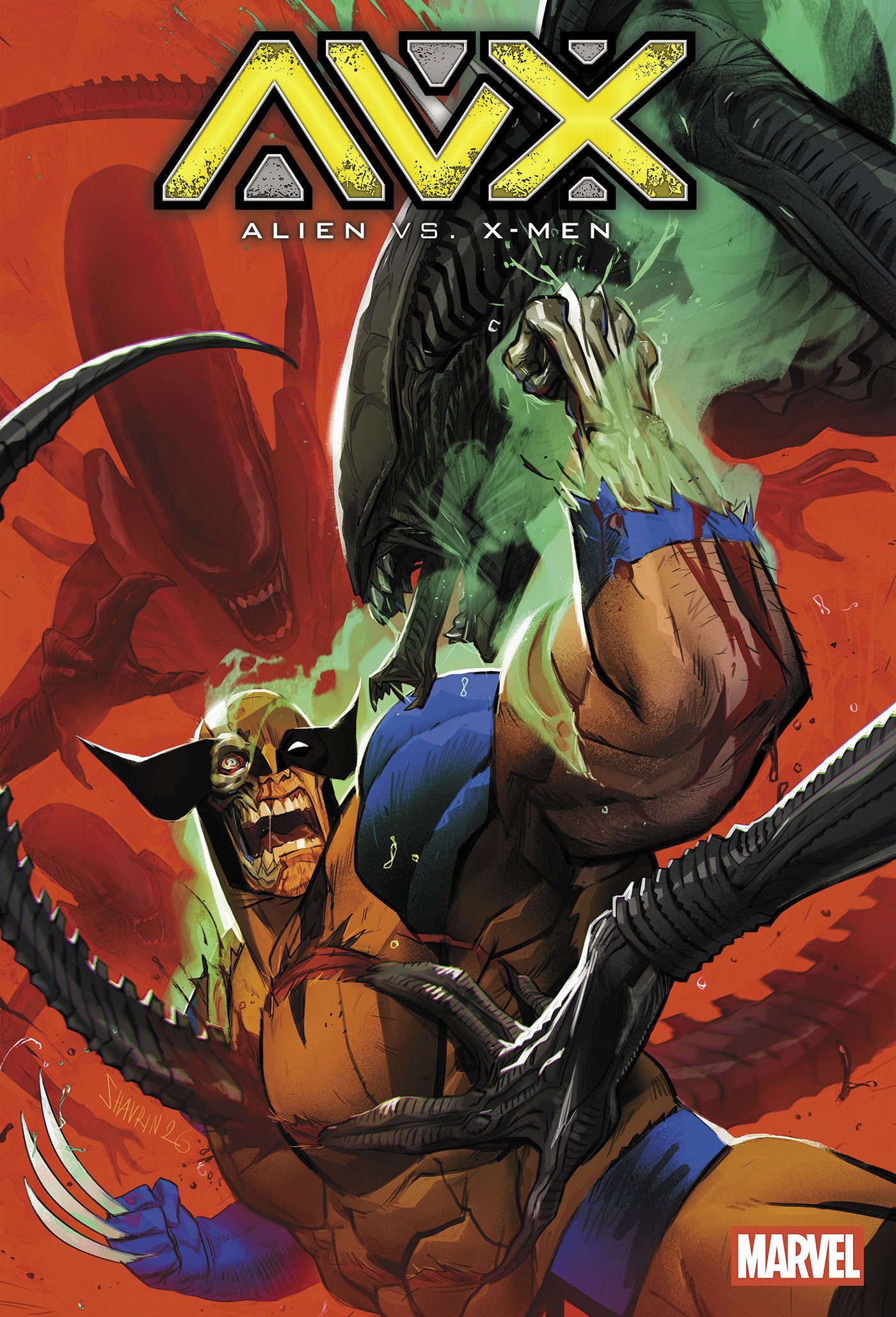 ALIEN VS. X-MEN #1 IVAN SHAVRIN VARIANT 1:25 (PRESALE 9/30/26)