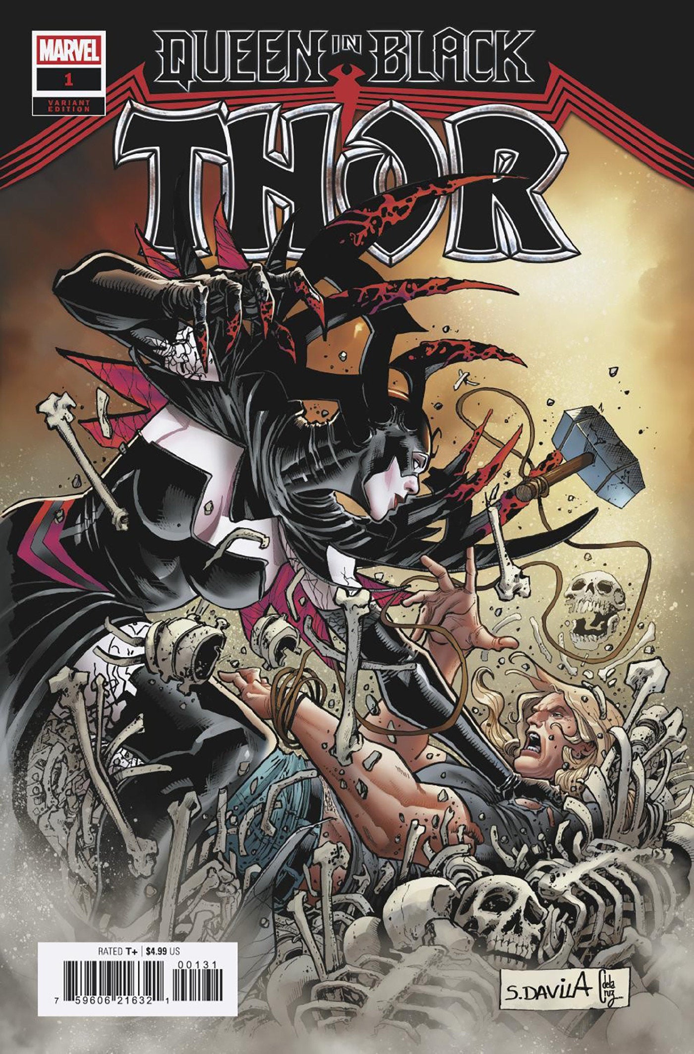 Queen In Black: Thor #1 [QIB] Cover C - Sergio Davila Variant [QIB]