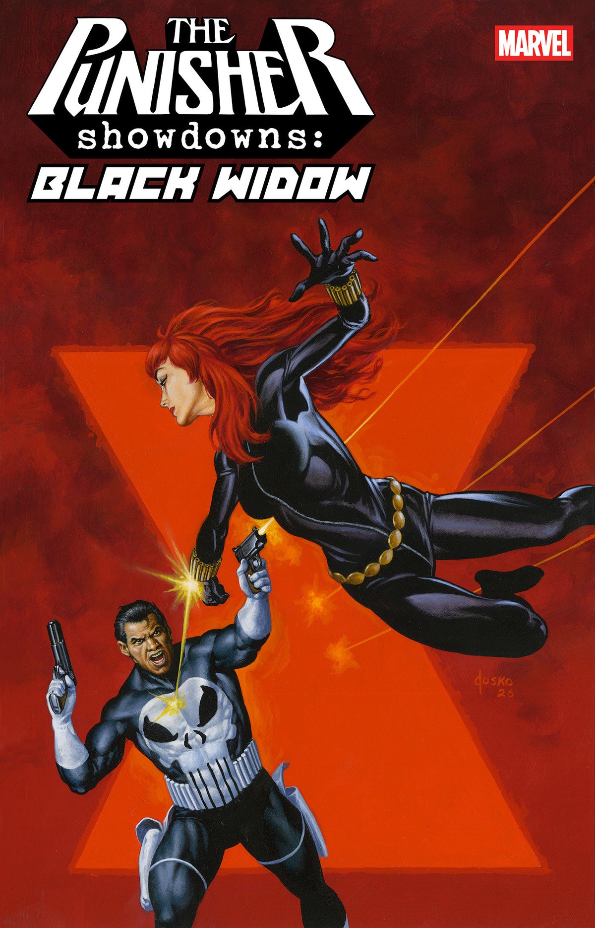 PUNISHER SHOWDOWNS: BLACK WIDOW #1 JOE JUSKO VARIANT 1:25 (PRESALE 10/21/26)