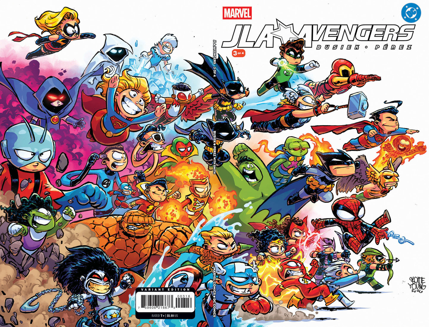 JLA Avengers #3 1:25 Facsimile Skottie Young Wraparound Var (PRESALE 7/22/2026)