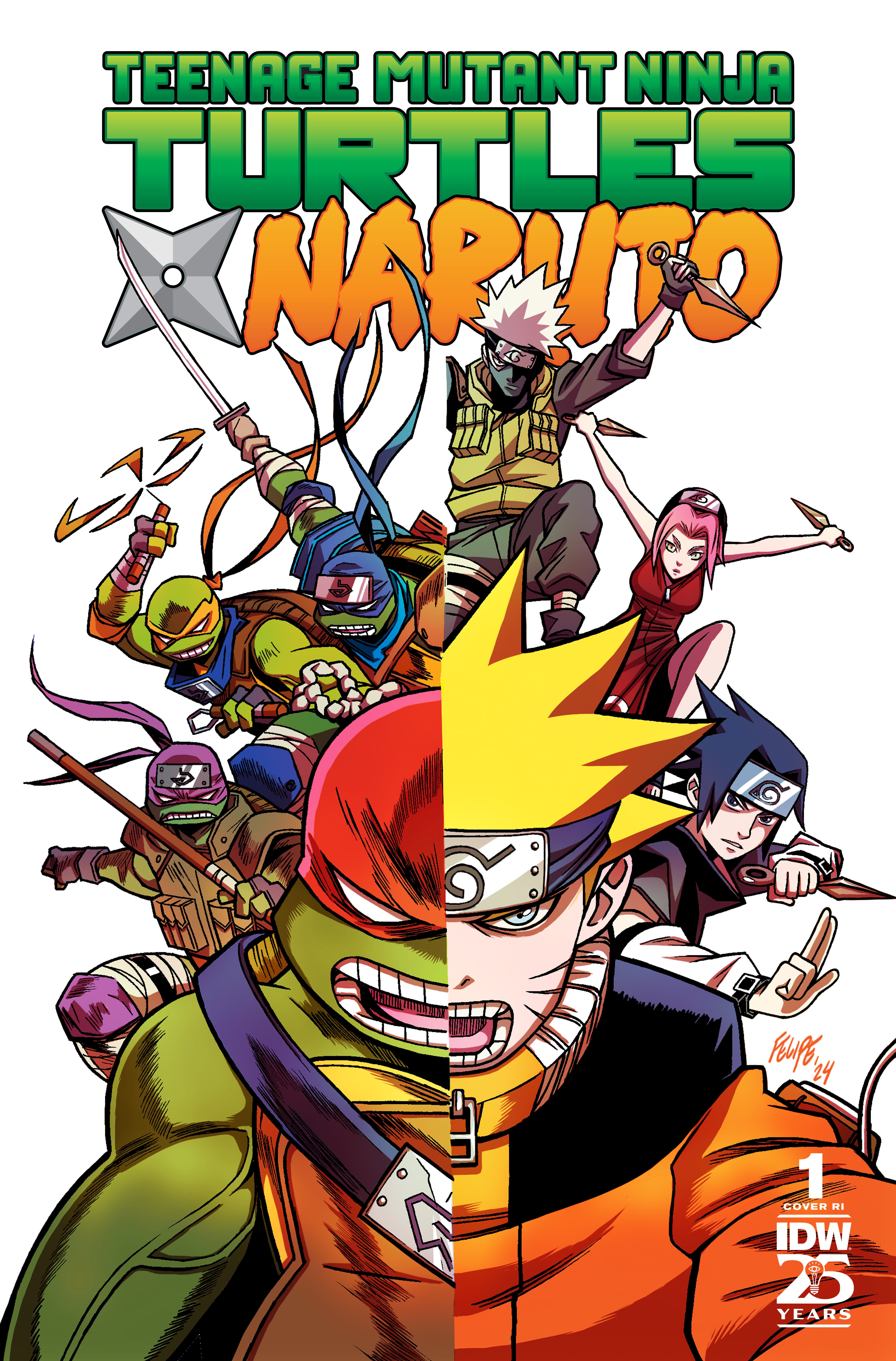 なると Teenage Mutant Ninja Turtles X Naruto #1 1:25 – 412 Comics