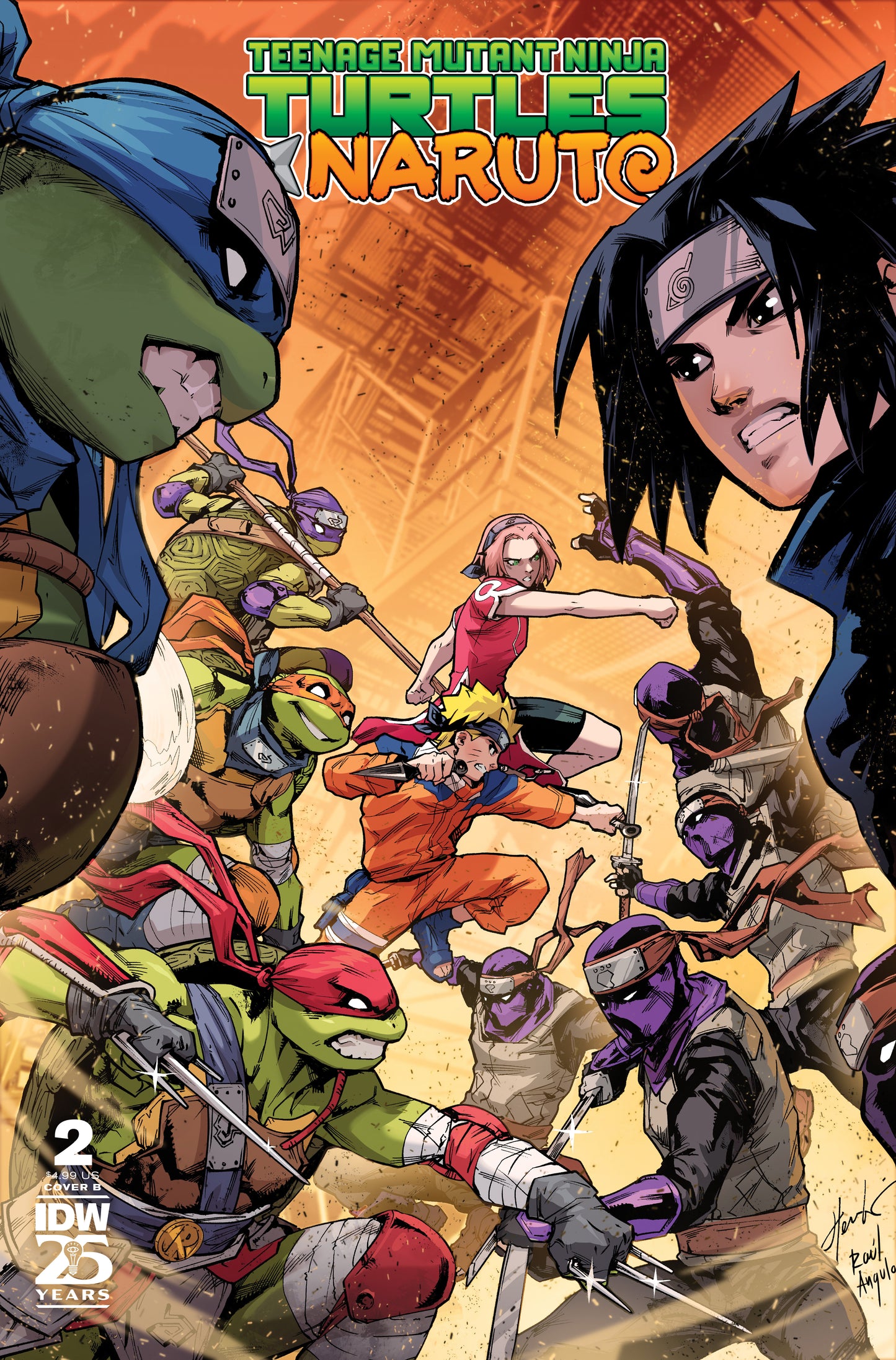 Teenage Mutant Ninja Turtles X Naruto #2 Variant B (Prasetya)