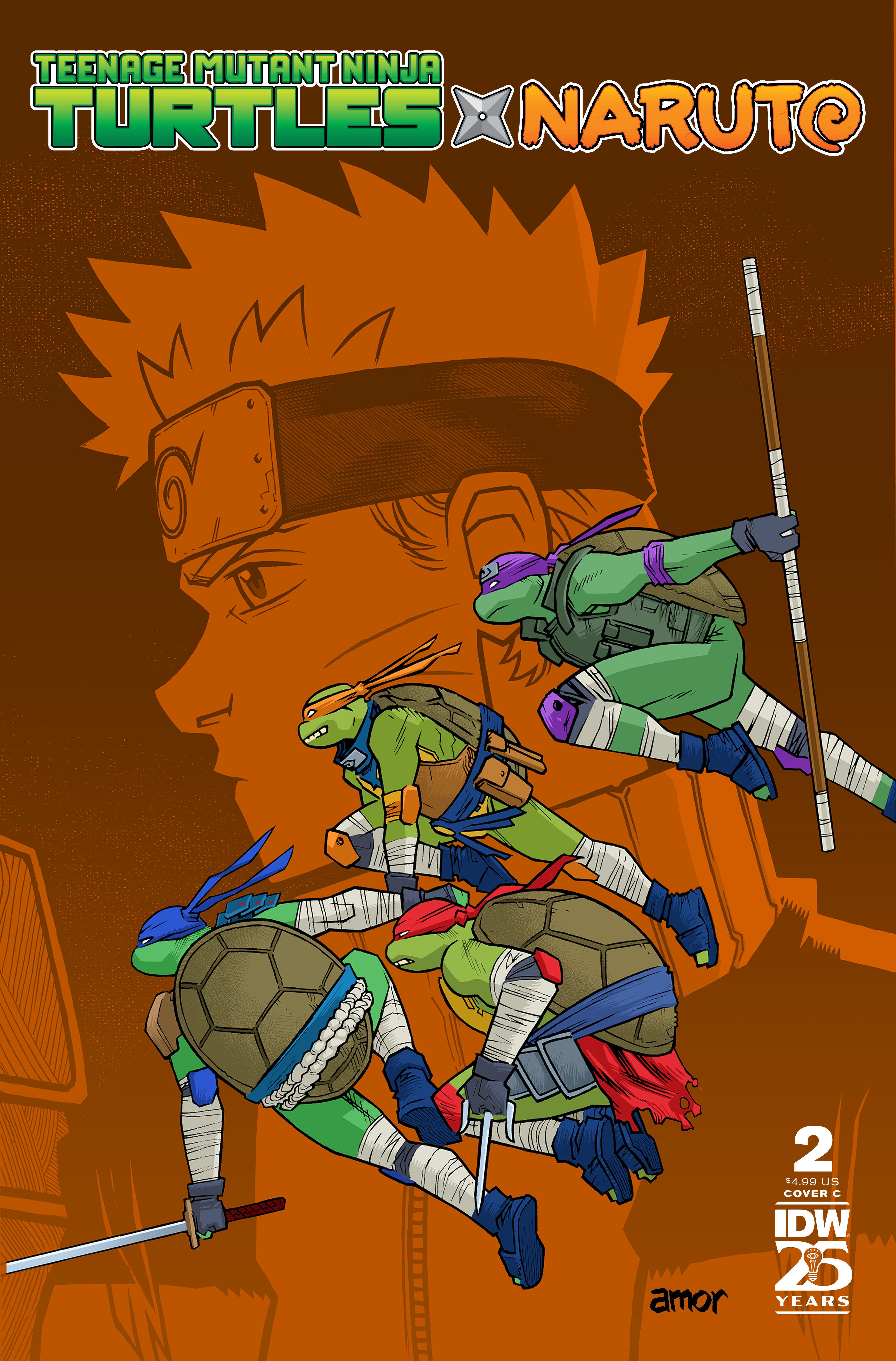 Teenage Mutant Ninja Turtles X Naruto #2 Variant C (Amor) – 412 Comics