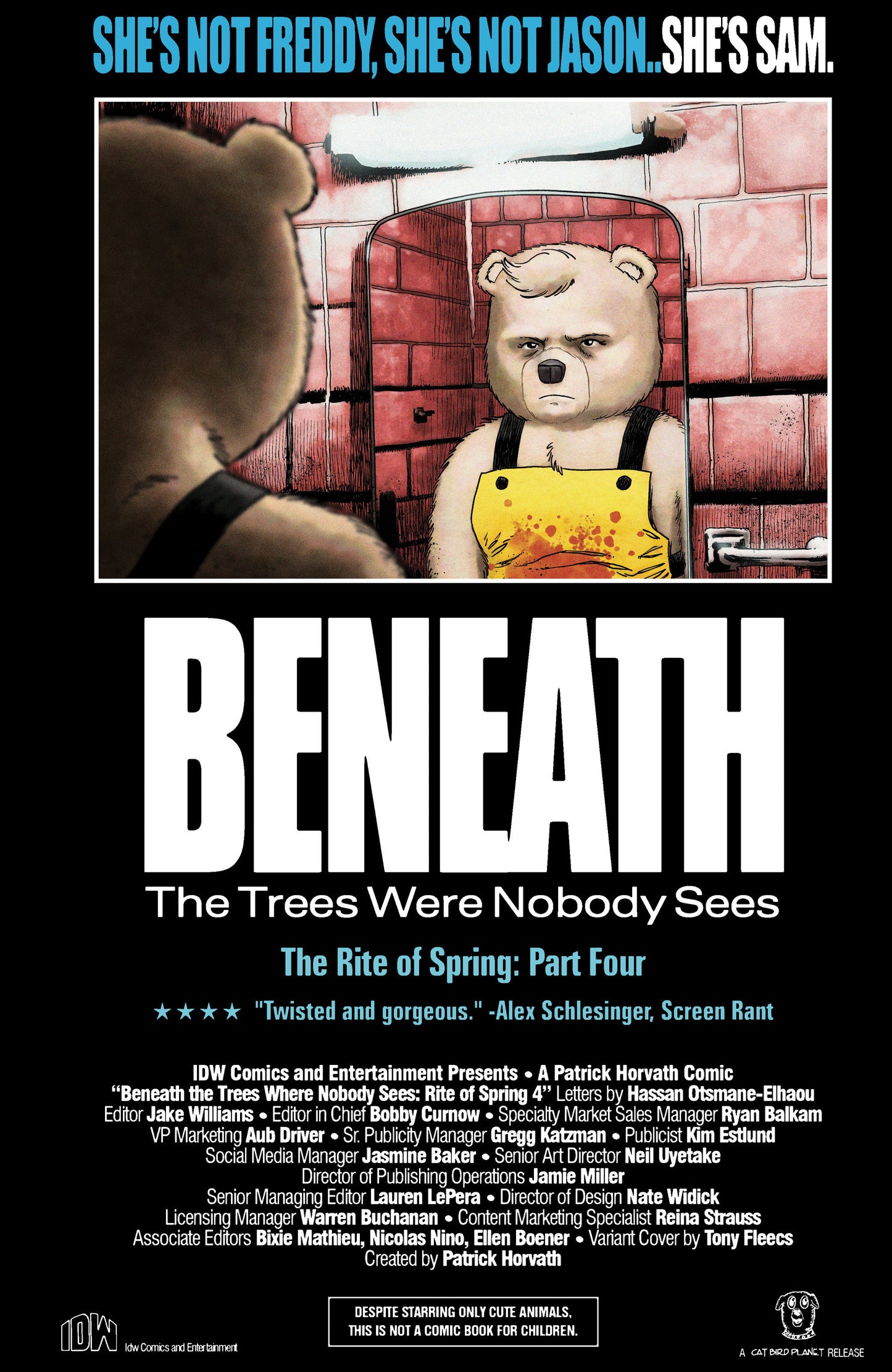 Beneath The Trees Where Nobody Sees: Rite Of Spring #4 Variant B (Fleecs Movie Homage Cover)