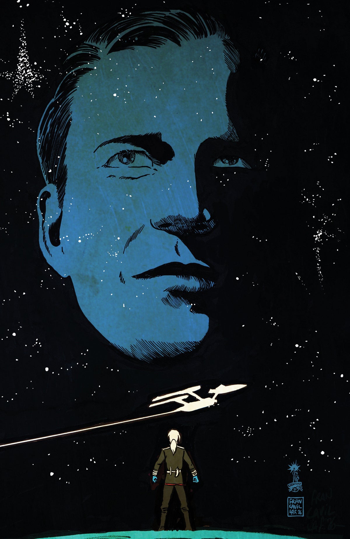 Star Trek: The Last Starship #12 RI (10) (Francavilla Full (PRESALE 10/21/26)