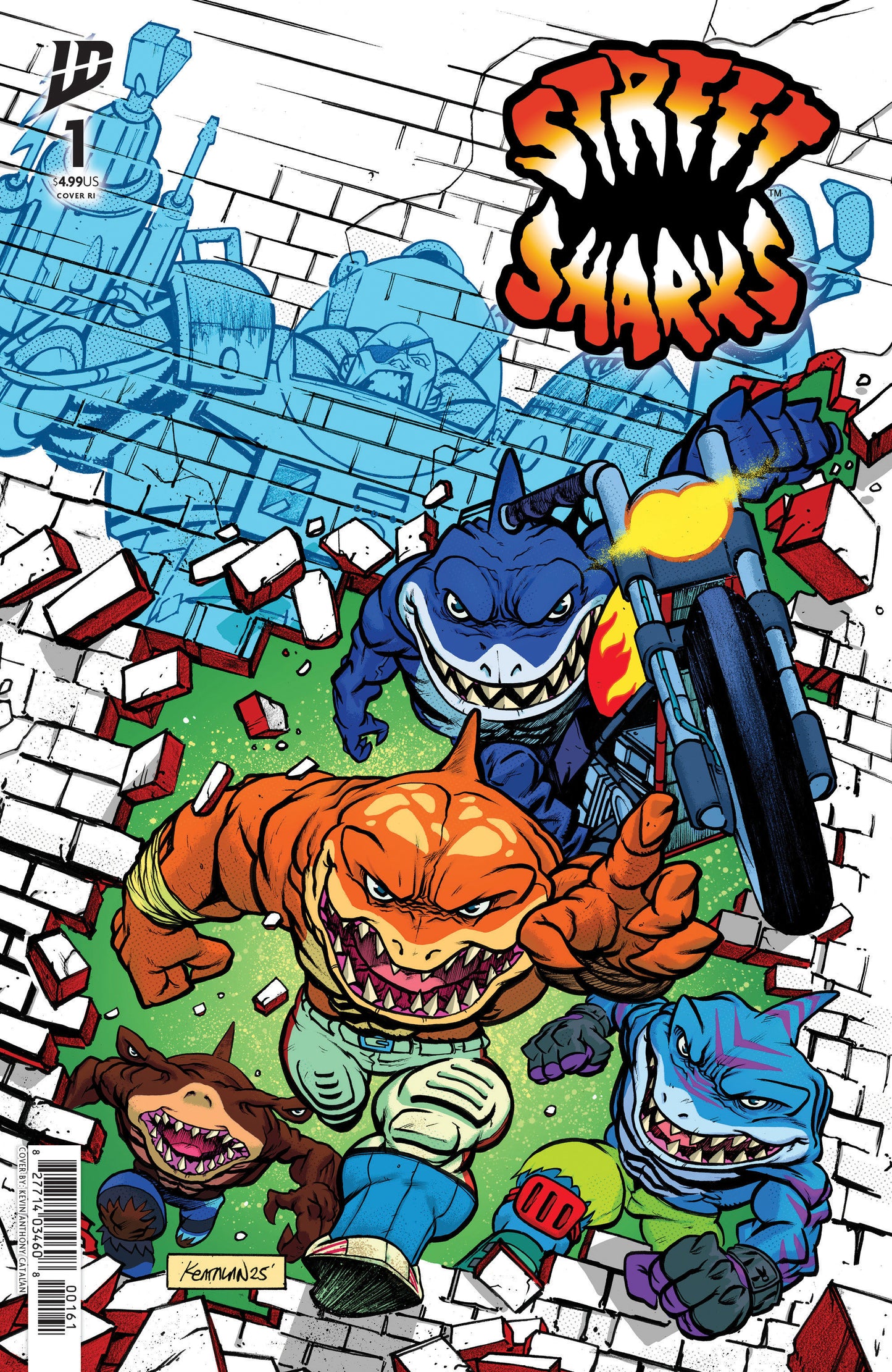 Street Sharks #1 Variant Ri 1:25 (PRESALE 9/17/25)