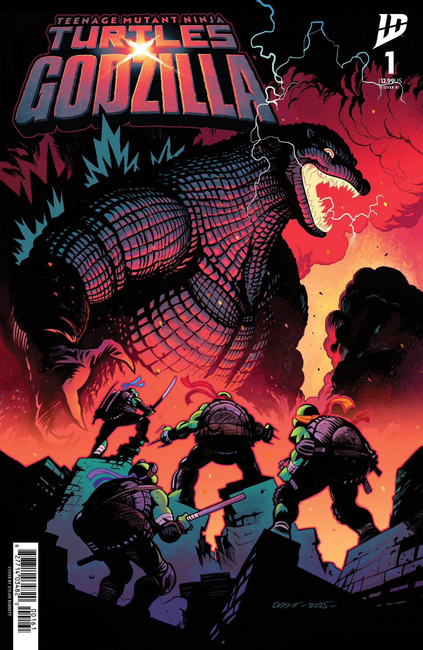Teenage Mutant Ninja Turtles X Godzilla #1 Foil 1:25 (PRESALE 11/12/25)