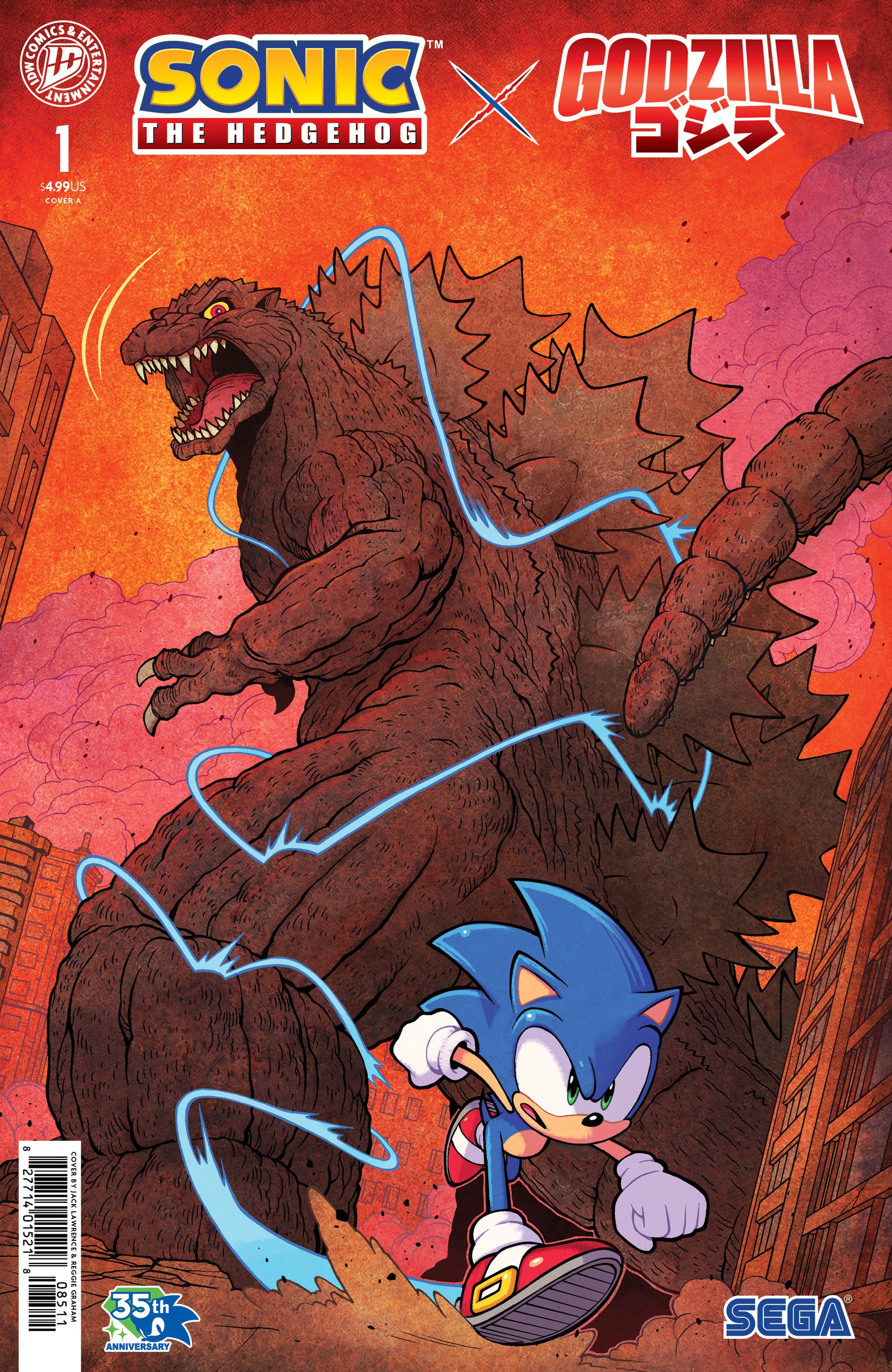 Sonic the Hedgehog x Godzilla #1 (PRESALE 07/15/2026) You Pick Variant