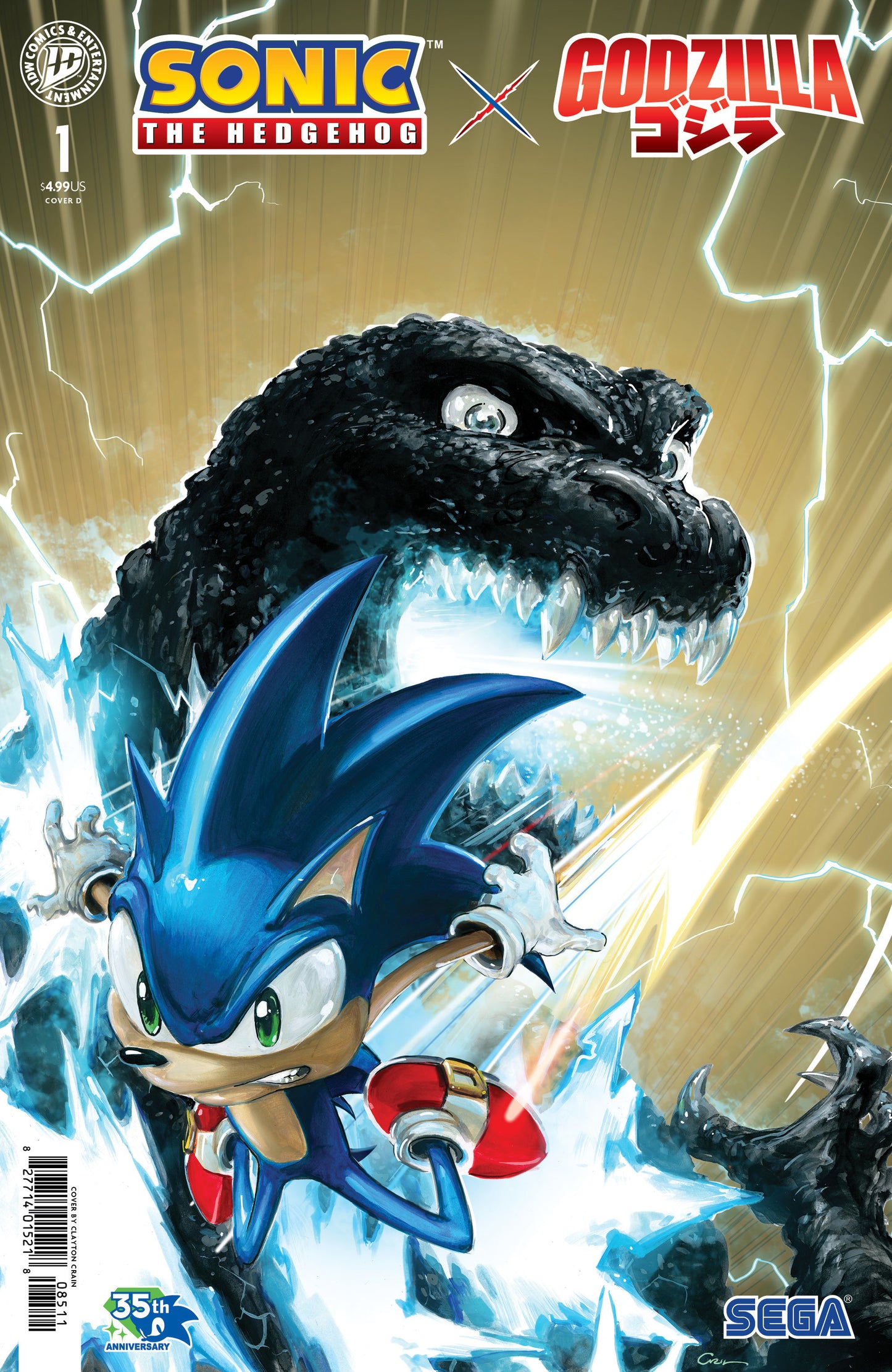 Sonic the Hedgehog x Godzilla #1 (PRESALE 07/15/2026) You Pick Variant