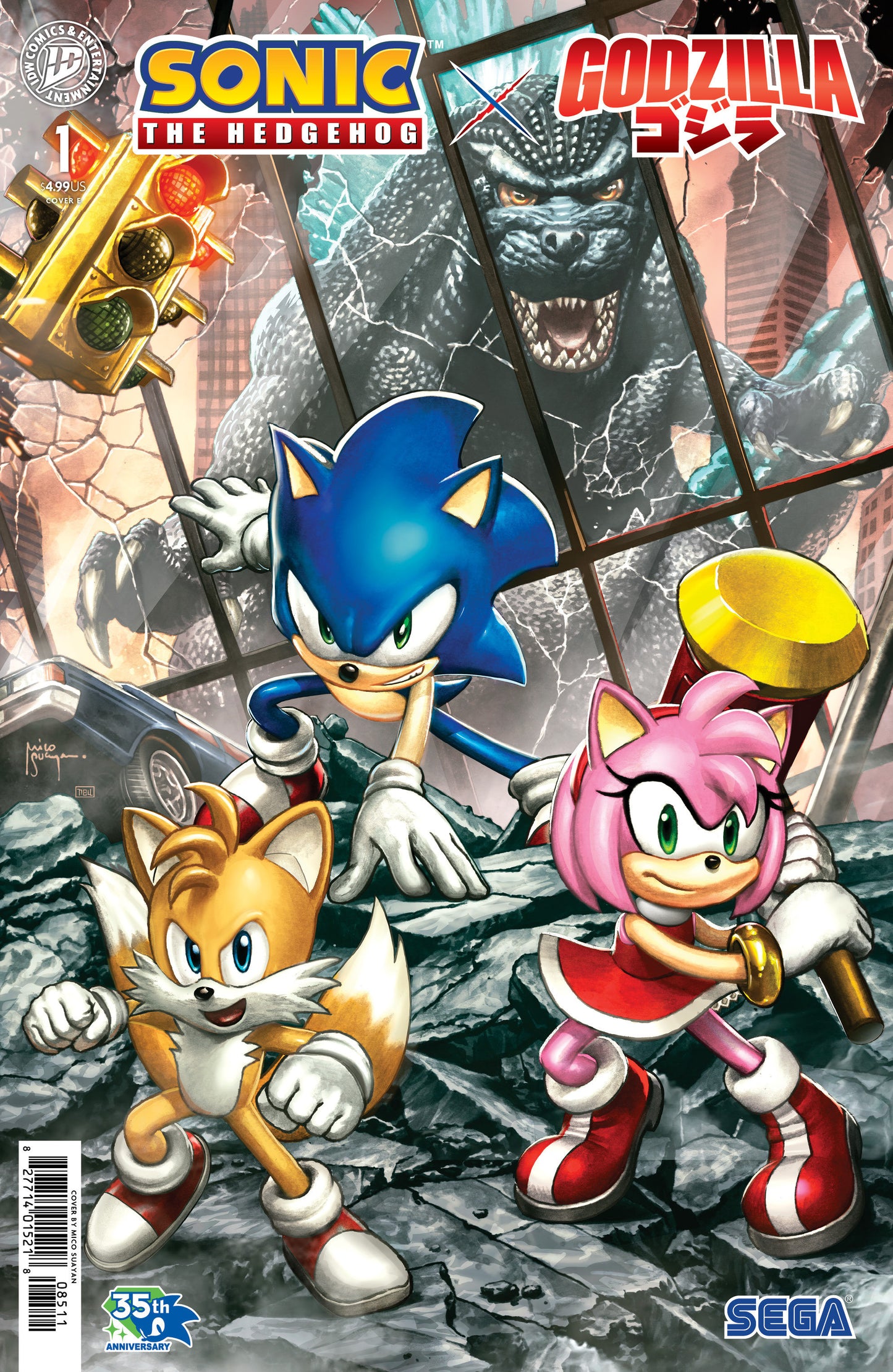 Sonic the Hedgehog x Godzilla #1 (PRESALE 07/15/2026) You Pick Variant