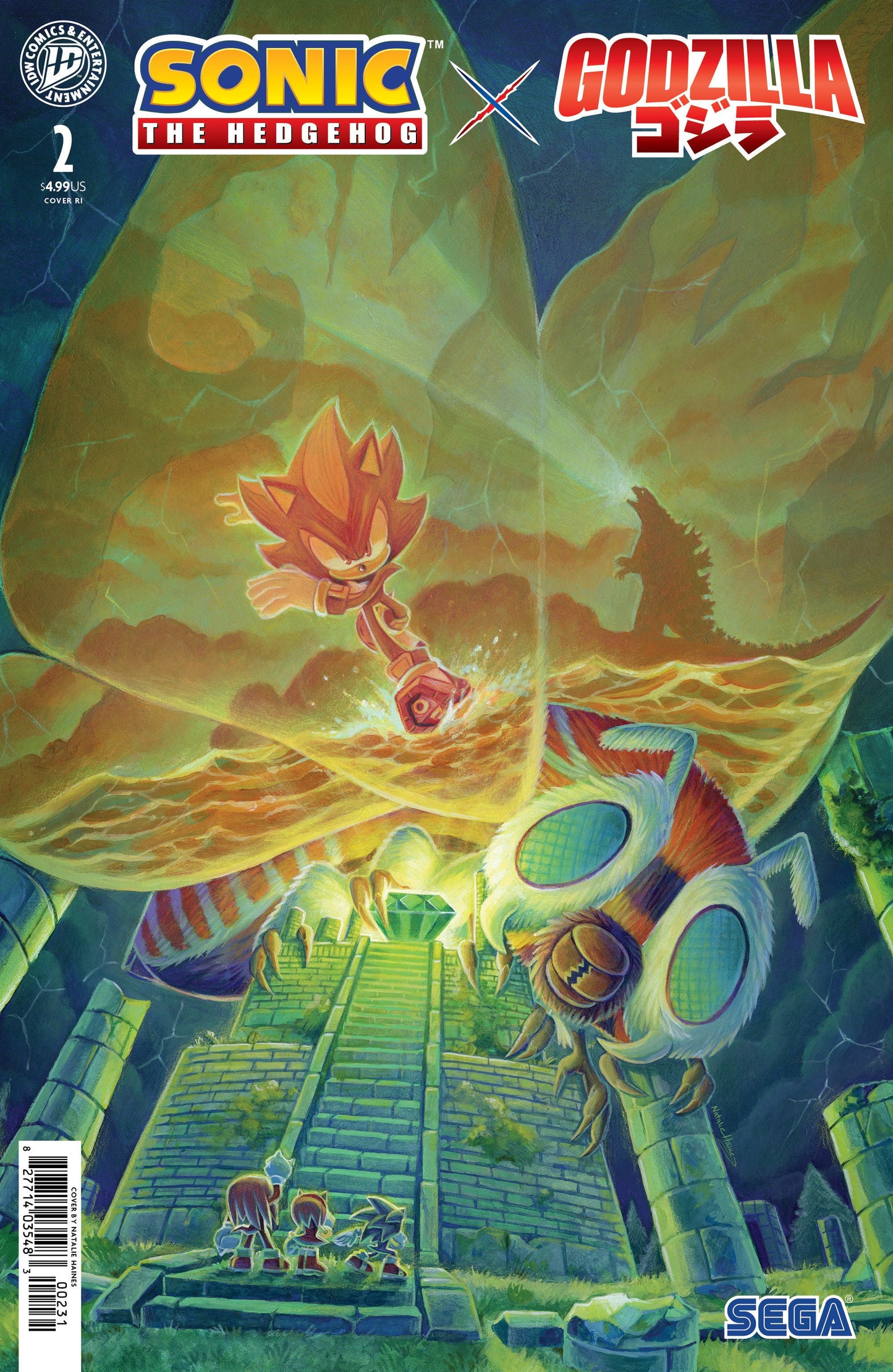 Sonic the Hedgehog x Godzilla #2 1:15 Var (Haines) (PRESALE 9/2/26)