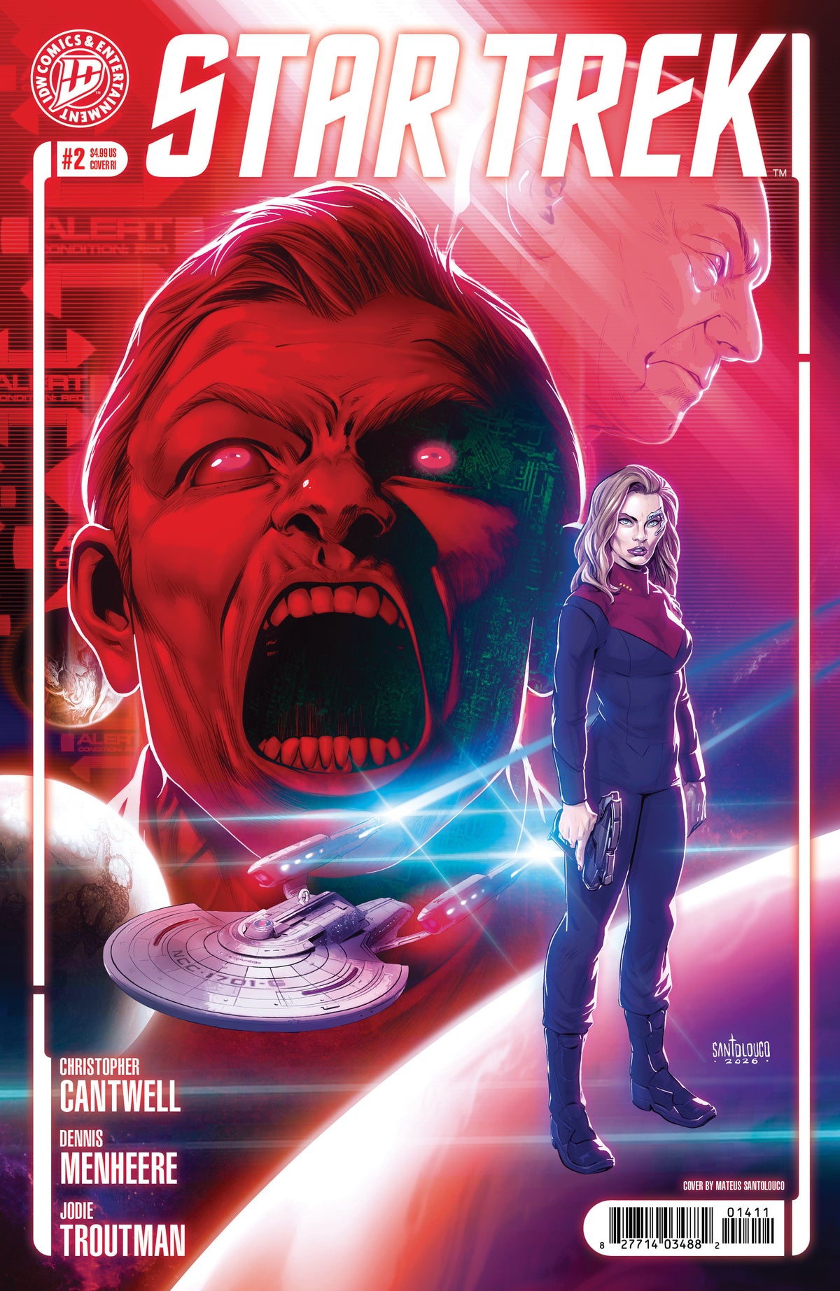 Star Trek (2026) #2 Variant RI (10) (Santolouco) 1:10 (PRESALE 11/18/26)