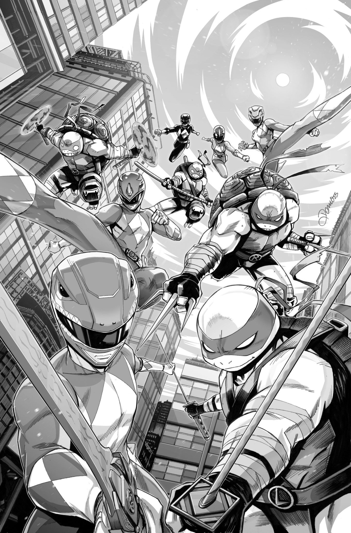 Mighty Morphin Power Rangers/ TMNT III #1 G 1:10 (PRESALE 8/13/25)