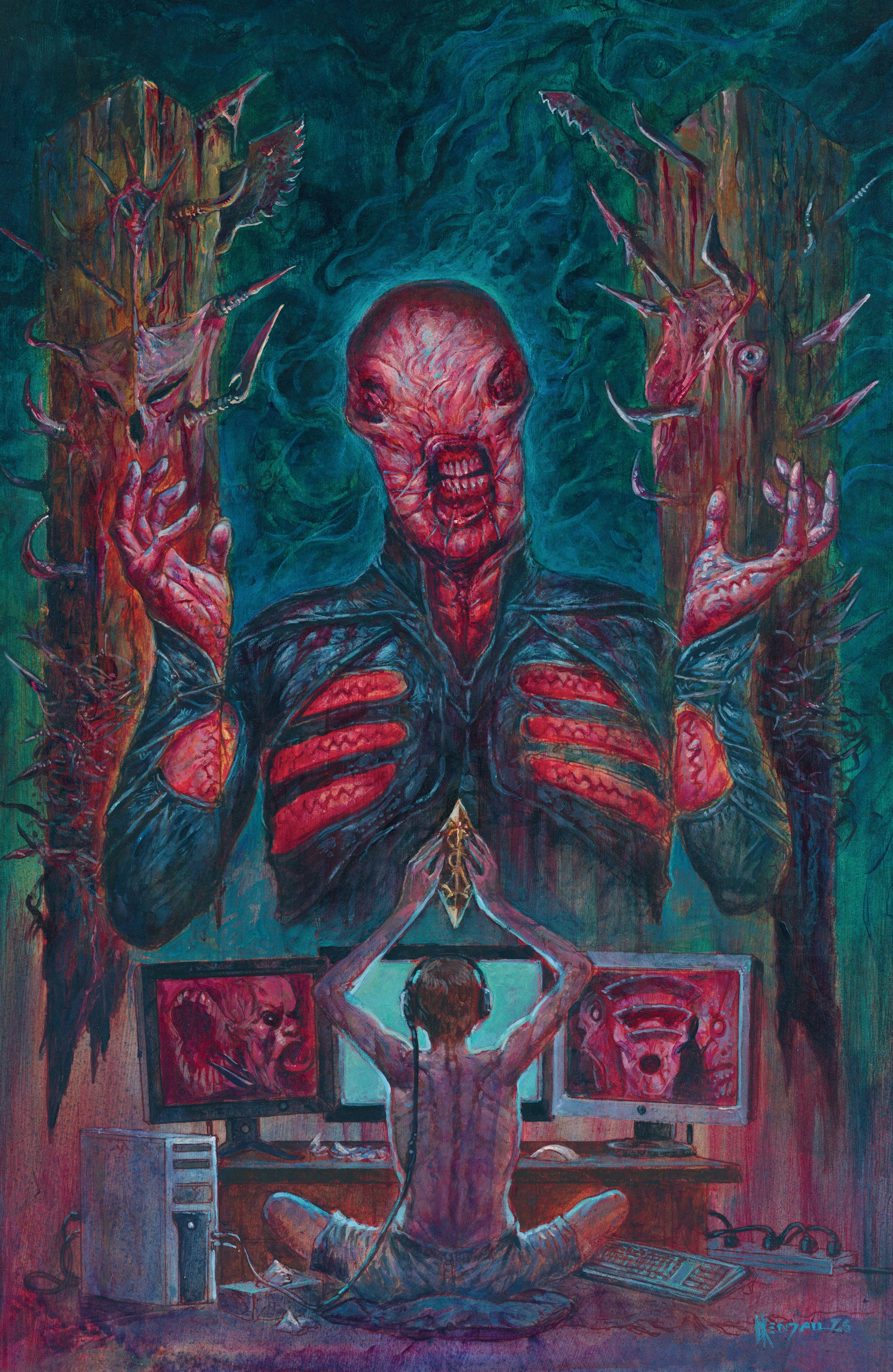 Hellraiser: Resurrections - The Onanistic Ritual #1 Cover F - F Unlimited Variant (Full Art Kendall)