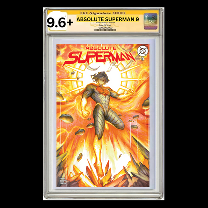 CGC ABSOLUTE SUPERMAN# 9 SPECIAL EDITION SIGNATURE(ALLOW UP TO 5 MONTHS FOR RETURN)