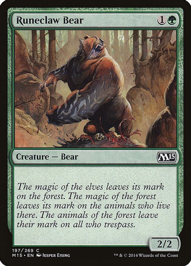 Runeclaw Bear | 197 | Magic 2015 (M15)