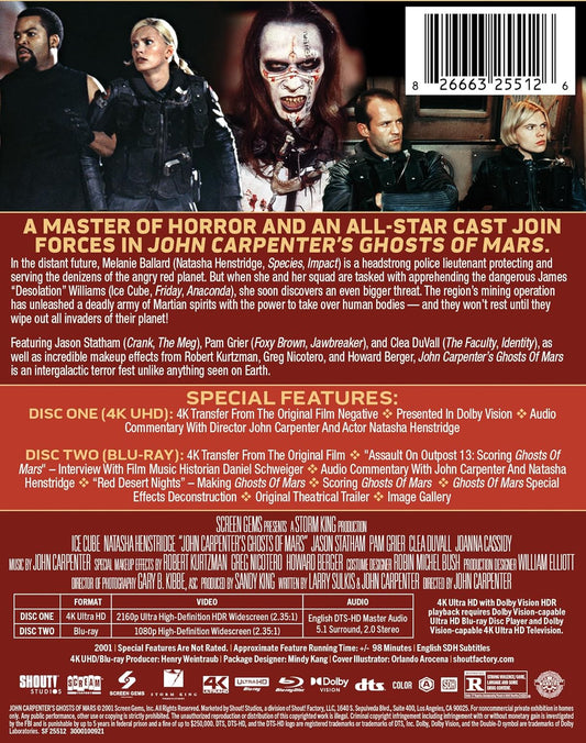 Ghosts of Mars - Limited Edition Steelbook [4K Ultra HD + Blu-ray]