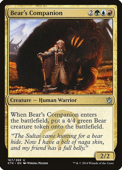 Bear's Companion | 167 | Khans of Tarkir