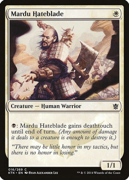 Mardu Hateblade | 16 | Khans of Tarkir