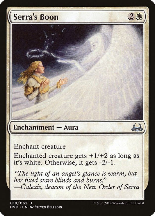 Serra's Boon | 18 | Duel Decks: Anthology