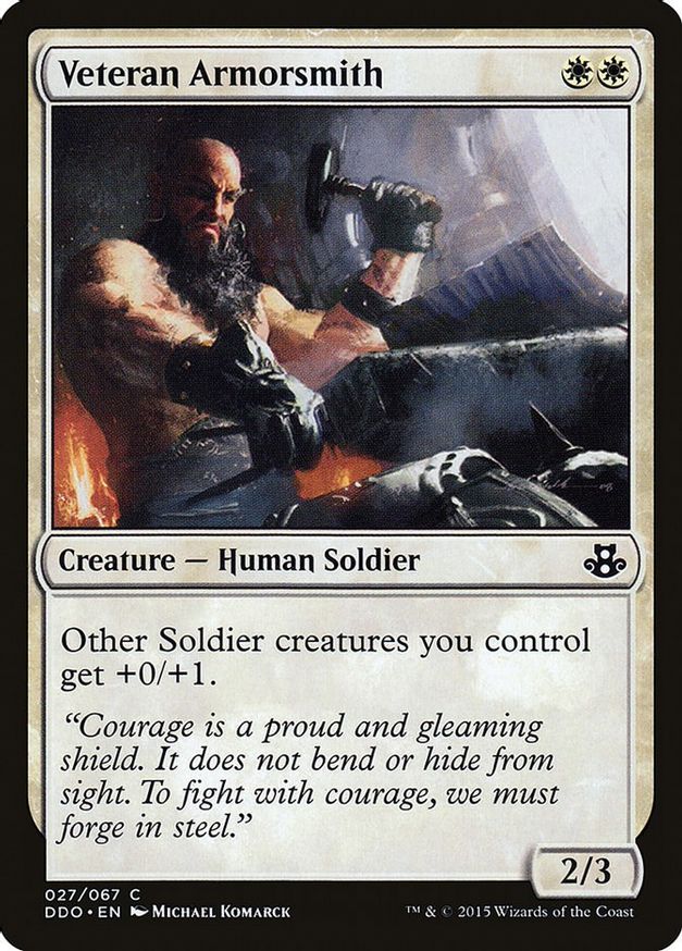 Veteran Armorsmith | 27 | Duel Decks: Elspeth vs. Kiora