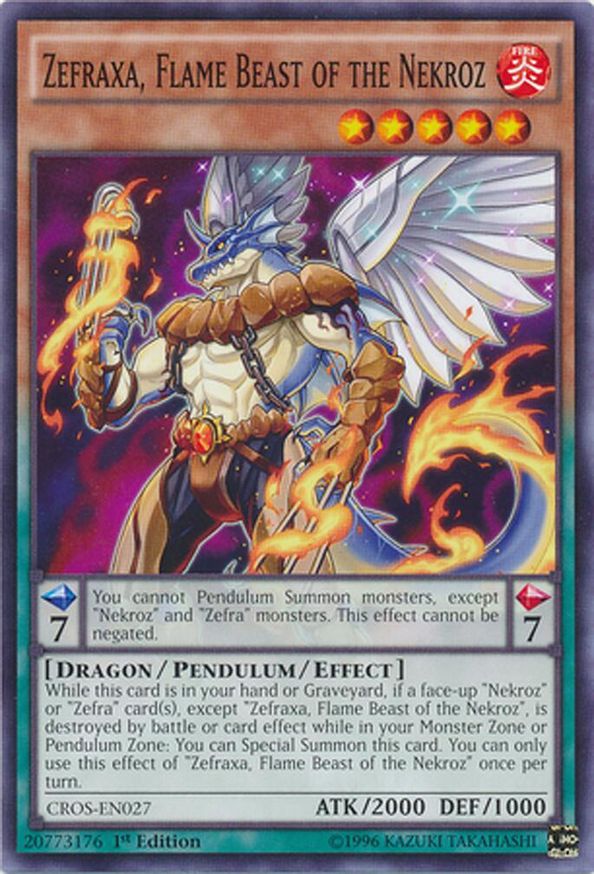 Zefraxa, Flame Beast of the Nekroz | CROS-EN027