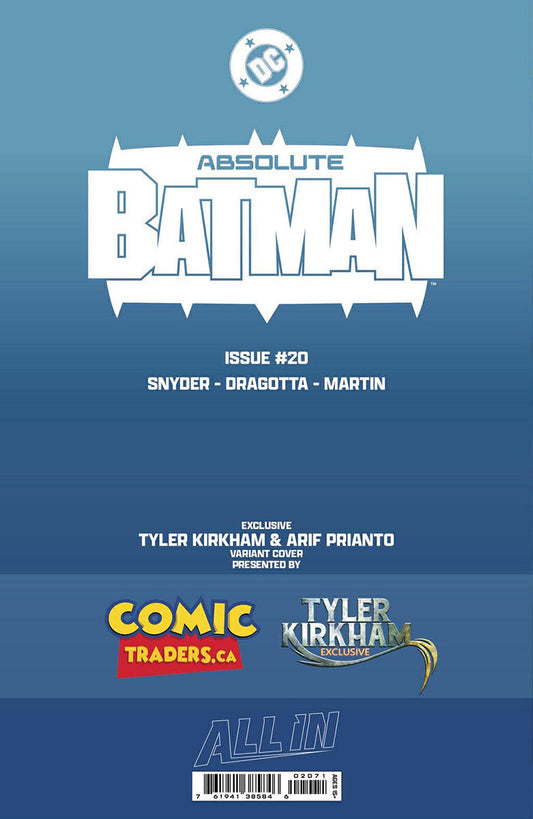 ABSOLUTE BATMAN #20 TYLER KIRKHAM EXCLUSIVE VIRGIN VAR (05/13/2026)