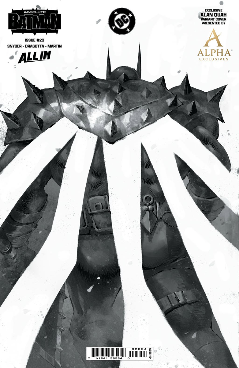 [FOIL] ABSOLUTE BATMAN #23 ALAN QUAH WRAPAROUND EXCLUSIVE BLACK & WHITE VIRGIN VAR (08/12/2026)