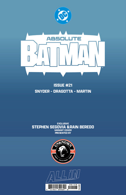 [FOIL] ABSOLUTE BATMAN #21 STEPHEN SEGOVIA EXCLUSIVE VIRGIN VAR (06/17/2026)