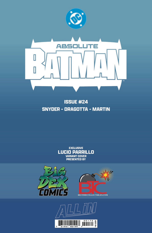 Absolute Batman #24 LUCIO PARRILLO NYCC Big Dex Exclusive Variants (PRE-ORDER)