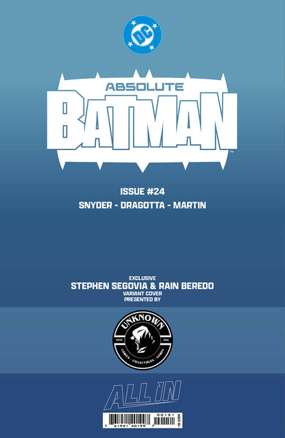 ABSOLUTE BATMAN #24 STEPHEN SEGOVIA EXCLUSIVE VIRGIN VAR (09/23/2026)