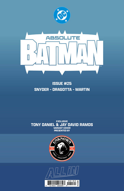ABSOLUTE BATMAN #25 TONY DANIEL EXCLUSIVE VIRGIN VAR (10/28/2026)