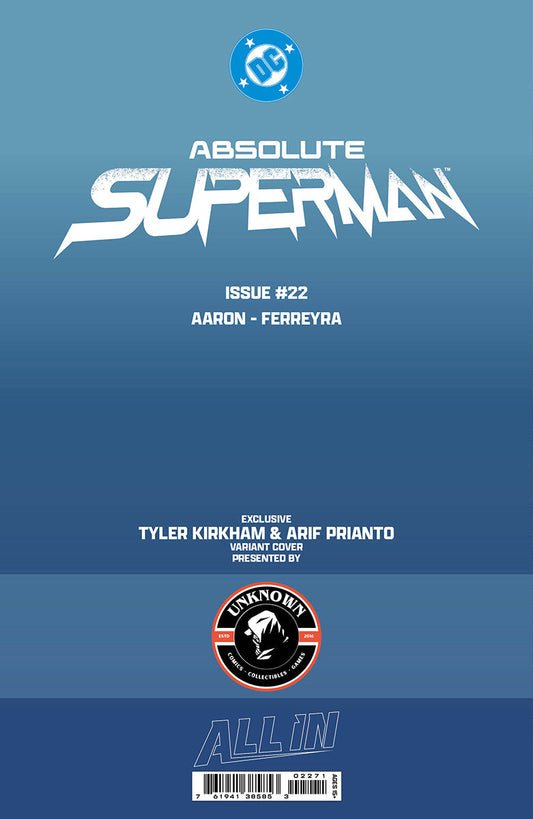 [FOIL] ABSOLUTE SUPERMAN #22 TYLER KIRKHAM BATTLE DAMAGED VIRGIN VAR (08/05/2026)