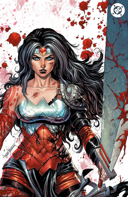 ABSOLUTE WONDER WOMAN #23 TYLER KIRKHAM BATTLE DAMAGED EXCLUSIVE VIRGIN VAR (08/26/2026)