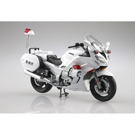 Aoshima: 1/12 Scale Yamaha FJR1300P Police Die-Cast Motorcycle